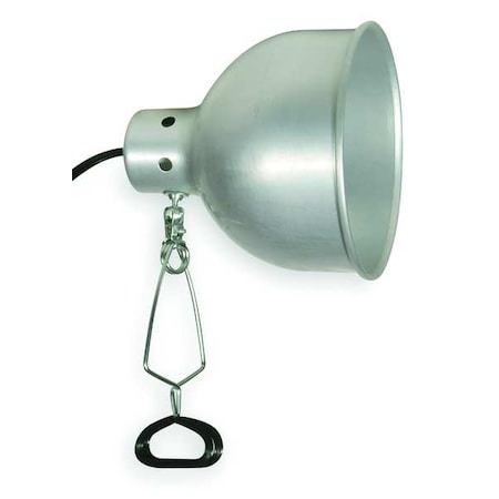 Lumapro LUMAPRO Incandescent Silver Incandescent Clamp Light 5AY60