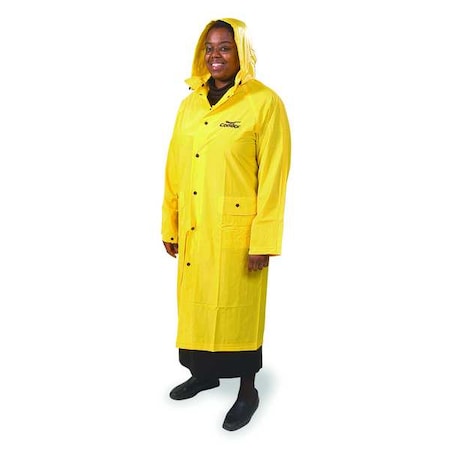 CONDOR Raincoat with Detachable Hood, Yellow, L 5AZ31