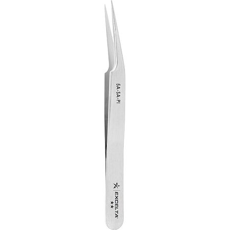 Excelta Tweezers, SS, 4 1/2" L, Offset, Point 5A-SA-PI