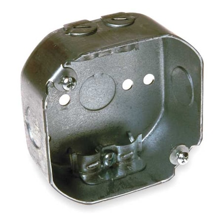 Raco Electrical Box, 15.5 cu in, Octagon Box Type, 2 Gangs, Galvanized Steel, Octagon Shape 146