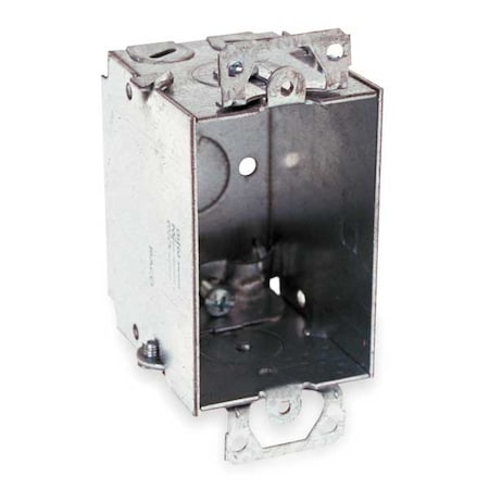 RACO Electrical Box, 12.5 cu in, Switch Box, 1 Gangs, Galvanized Zinc 519