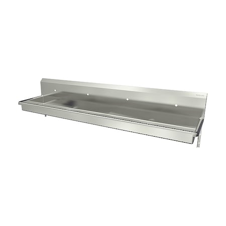 Sani-Lav Wash Station, 88"x20"x16", Silver 5A50