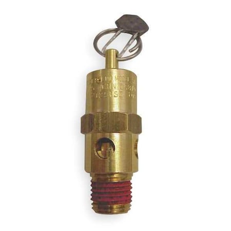 CONTROL DEVICES Air Safety Valve, 1/4 In Inlet, 200 psi, Valve Type: Hard Seat SA25-1L200