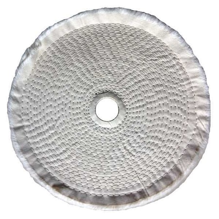 Zoro Select Buffing Wheel, Spiral Sewn, 8 In Dia. 5A725