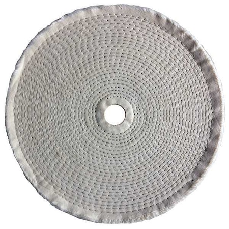 Zoro Select Buffing Wheel, Spiral Sewn, 10 In Dia. 5A726