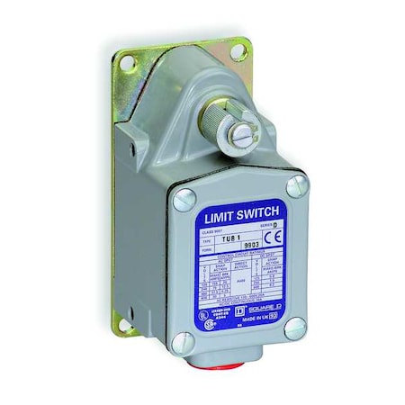 TELEMECANIQUE SENSORS Severe Duty Limit Switch, No Lever, Rotary, SPDT, 20A @ 600V AC 9007TUB4