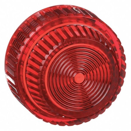 Schneider Electric Pilot Light Lens, 30mm, Red, Plastic 9001R31