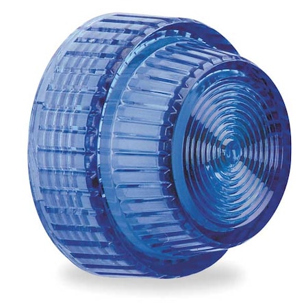 Schneider Electric Pilot Light Lens, 30mm, Blue, Plastic 9001L31