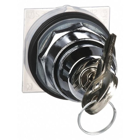 Schneider Electric Non-Illum Selector Swtch, 30mm, 2 Pos, Keyd 9001KS11K3