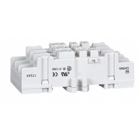 Schneider Electric Rlay Socket, Standrd, Square, 11 Pin, 300VAC 8501NR82