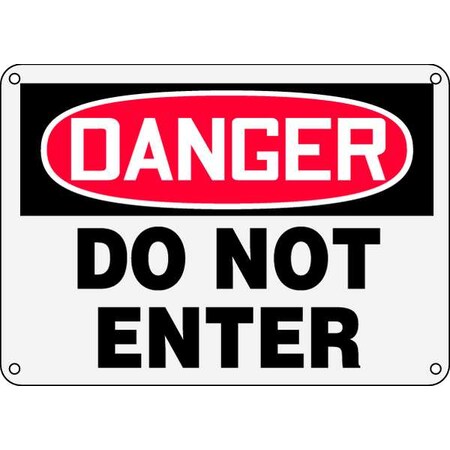 Accuform Danger Sign, 10" Height, 14" Width, Plastic, English MADM139XP