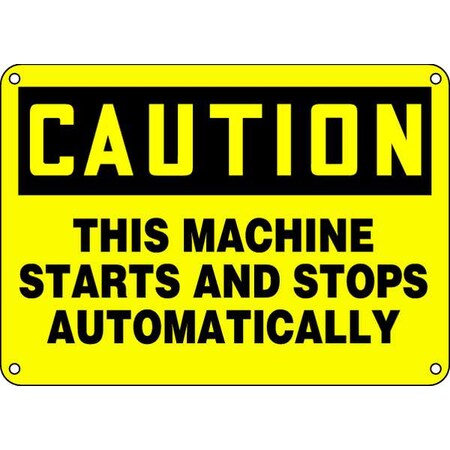 Accuform 10" Height, 14" Width, Plastic, Rectangle, English MEQM721XP