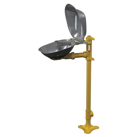 Bradley Plumbed Eyewash, Floor Mount, Plumbed, 41 1/2 in H., 15 1/2 in W S19214DC