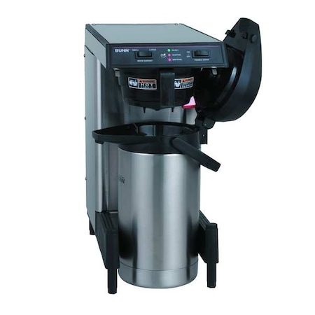 Bunn Black, Silver Direct Line 102 oz Airpot Coffee Brewer with Adjustable Legs 39900.0006