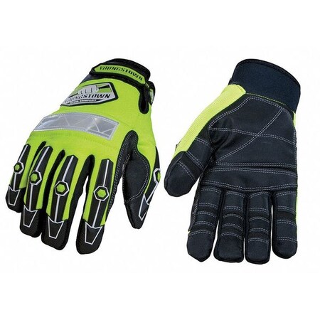Youngstown Glove Co Cut Resistant Gloves, Green/Black, M, PR 09-9083-10-M