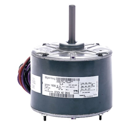 Genteq Motor, 1/6 HP, 810 rpm, 48,208-230V 3915