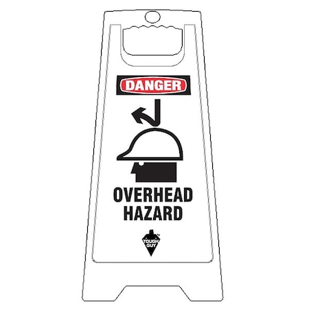 Tough Guy Floor sign, 24 in H, 11 29/36 in W, Polypropylene, English, 6DMG0 6DMG0