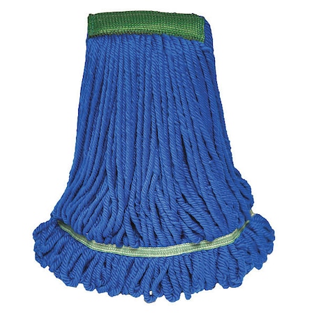 Tough Guy 5 in String Mop Head, Quick Change Connection, Looped-End, Blue, Microfiber (Formerly Tough Guy) 6DML9
