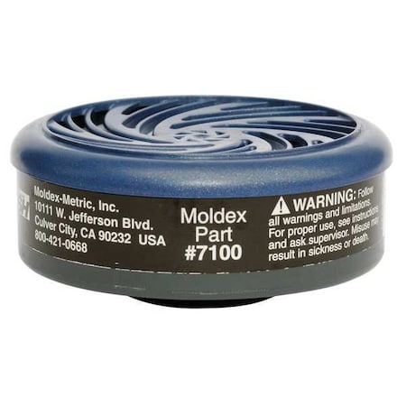 Moldex Cartridge, 7000, Black, Bayonet, Moldex 7000/7800/9000 Series Respirators 7100
