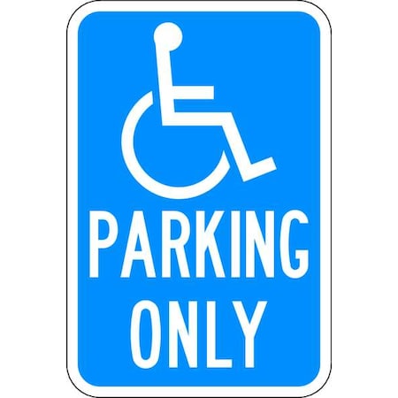 Lyle ADA Handicapped Parking Sign, 18" x 12, HC-CA01-12HA HC-CA01-12HA