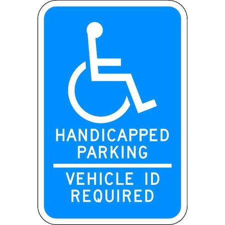 Lyle ADA Handicapped Parking Sign, 18" x 12, HC-TX01-12HA HC-TX01-12HA