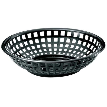 Tablecraft Basket, Round, Black, PK36 1075BK
