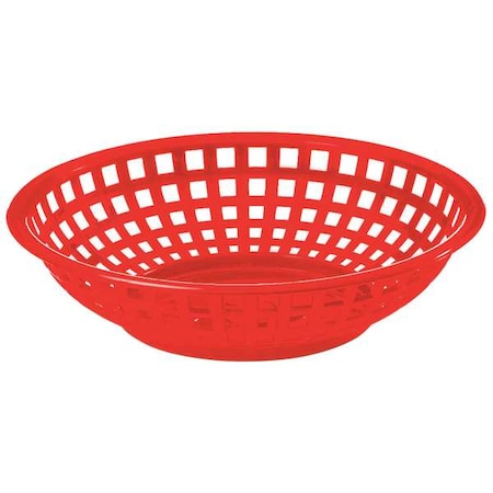 Tablecraft Basket, Round, Red, PK36 1075R