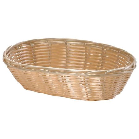 Tablecraft Handwoven Basket, Oval, Natural, PK12 1174W