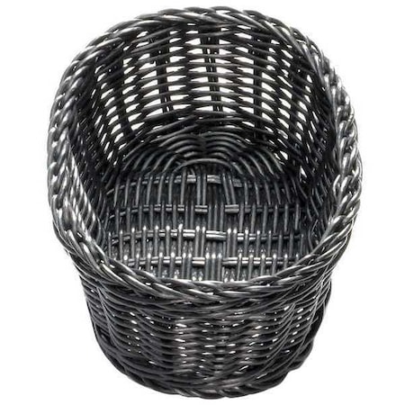 Tablecraft Ridal Basket, Oval, Black, PK12 M2474