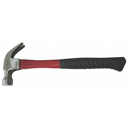 WESTWARD Curved-Claw Hammer, Fiberglass, Axe, 16 Oz 6DWG7