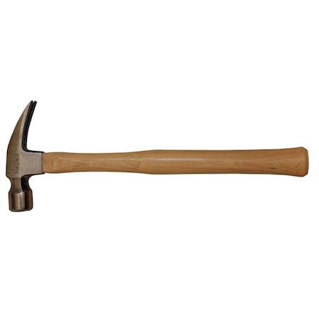 WESTWARD Rip-Claw Hammer, Hickory, Smooth, 20 Oz 6DWH9