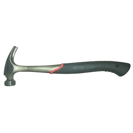 WESTWARD Rip-Claw Hammer, Steel, Axe, Smooth, 16 Oz 6DWH4