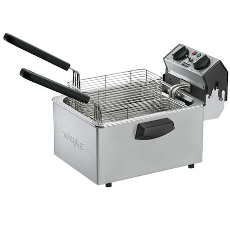 Waring Commercial Electric Deep Fryer, 120V, 8.5 Lb WDF75RC