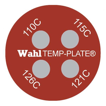 Wahl Temp Indicator, Dot, Red, 10PK 442-110C