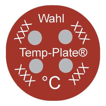Wahl Temp Indicator, Dot, Red, 10PK 444-095C