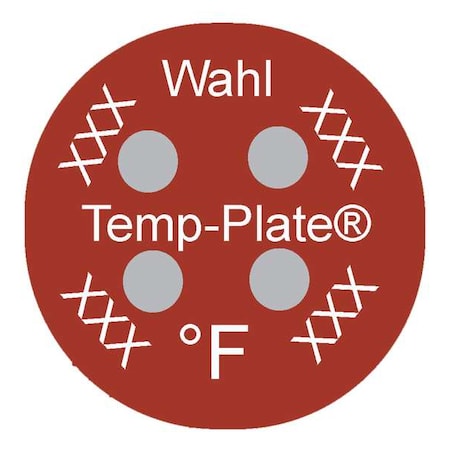 Wahl Temp Indicator, Dot, Red, 10PK 444-280F