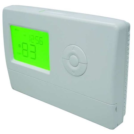 Dayton Low Voltage Thermostat, 1 H, 1 C, Hardwired/Battery, 24VAC 6EEA2