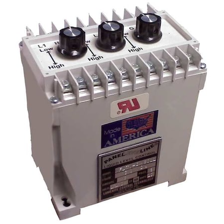 Lumenite Din Mount Level Control, 3 Relay, 120VAC WFLTV-DM-6011