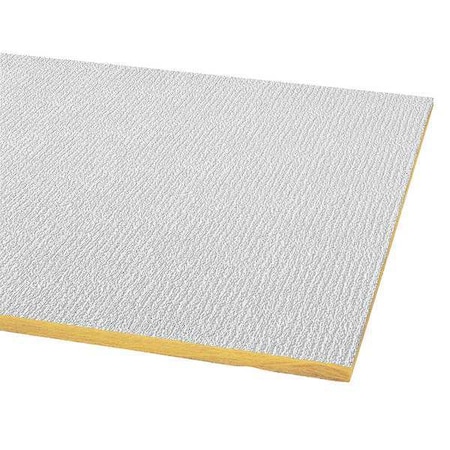 Armstrong Shasta Ceiling Tile, 24 in W x 48 in L, Square Lay-In, 15/16 in Grid Size, 16 PK 2906