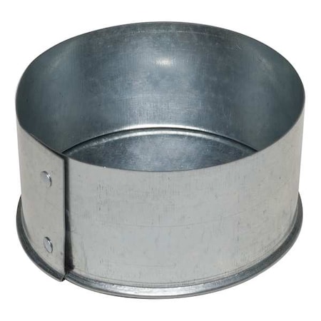 GREENSEAM End Cap, 4 in Duct Dia, Galvanized Steel, 24 GA, 4 in W x 2 in H GRECP4GA24