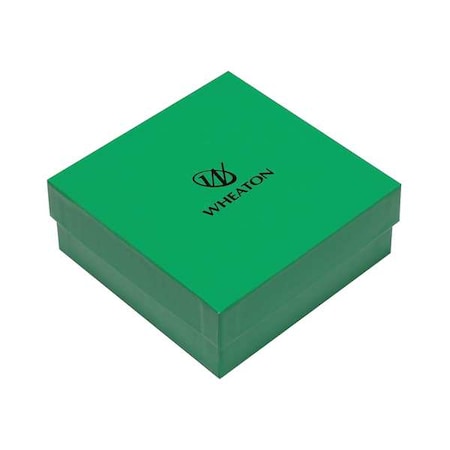 WHEATON CryoFile, Cryogenic Box, Green, PK15 W651600