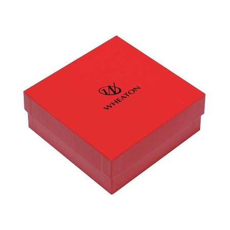 Wheaton CryoFile, Cryogenic Box, Red, PK15 W651605
