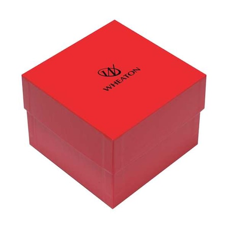 Wheaton CryoFile XL, Cryogenic Box, Red, PK15 W651605-XL