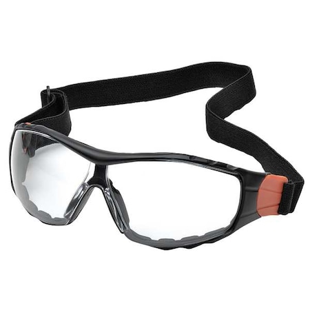 Deltaplus Go-Specs II, Safety Glasses, Anti-Fog & Anti-Scratch, Clear Lens, Black Frame, Full-Frame GG-45C-AF