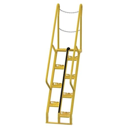 Vestil 101 7/8 in Overall H, Alternating Tread Stair Unit, Steel, 8 Steps, 350 lb Load Capacity ATS-5-68
