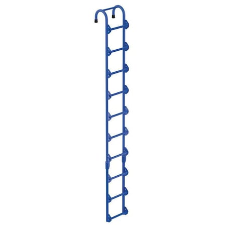 Vestil 10 ft Overall H, Storage Tank Ladder, Steel, Powder Coated Finish, 300 lb Load Capacity NTAL-10