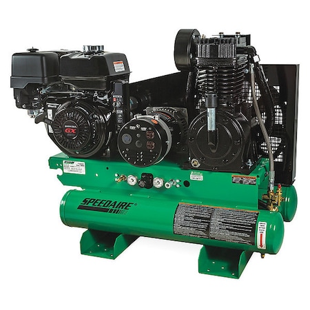 Speedaire Compressor/Generator, 13HP, 1.7gal, 15.7CFM AG2-SH13-08GE