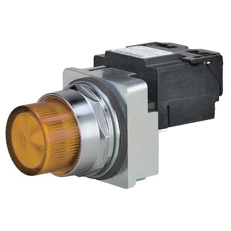 Siemens Pilot Lt Complete, Incand, 120V, 30mm, Amb 52PL4G9