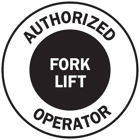 Brady Hard Hat Emblem Label, English, PK4, 49554 49554