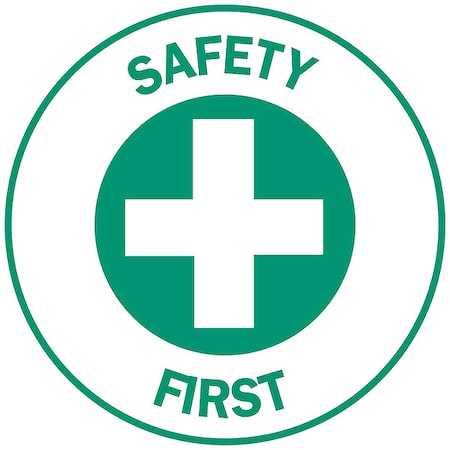 Brady Hard Hat Emblem Label, Green/White, 49581 49581